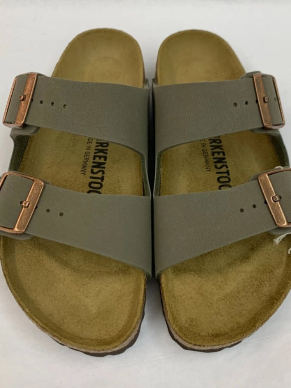 Birkenstock Arizona Stone Birkibuc Regular Width Sandals